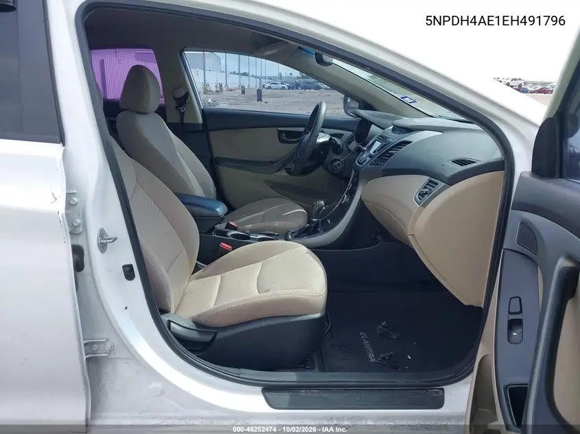 2014 HYUNDAI ELANTRA VIN 5NPDH4AE1EH491796 — фото 5