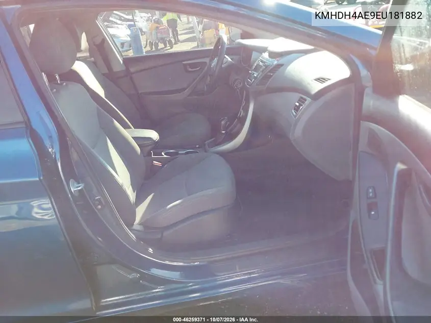 2014 HYUNDAI ELANTRA VIN KMHDH4AE9EU181882 — фото 5