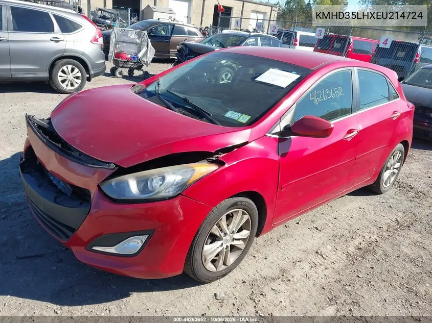 2014 HYUNDAI ELANTRA VIN KMHD35LHXEU214724 — фото 2