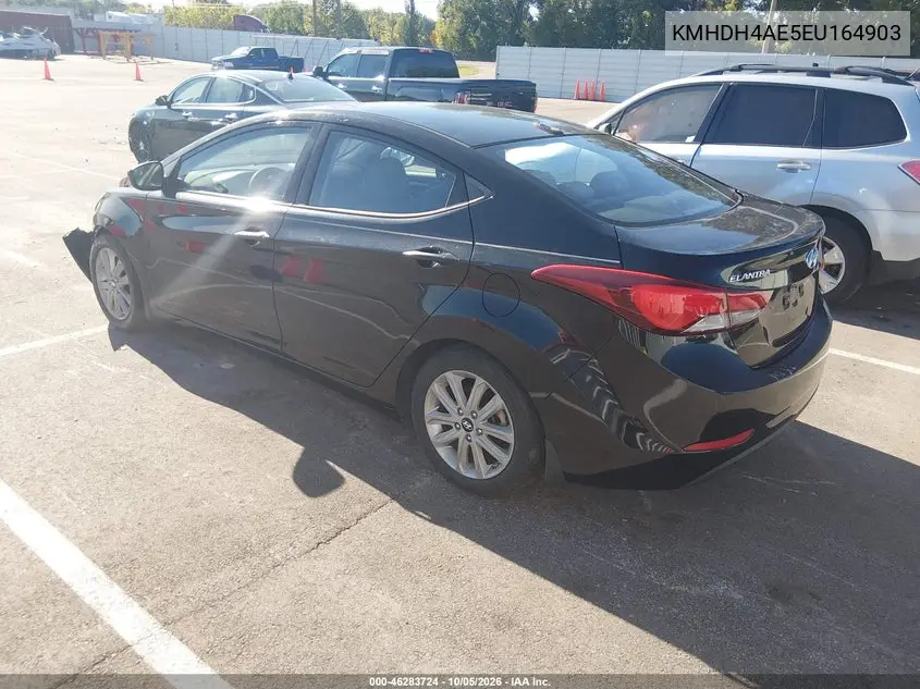 2014 HYUNDAI ELANTRA VIN KMHDH4AE5EU164903 — фото 3