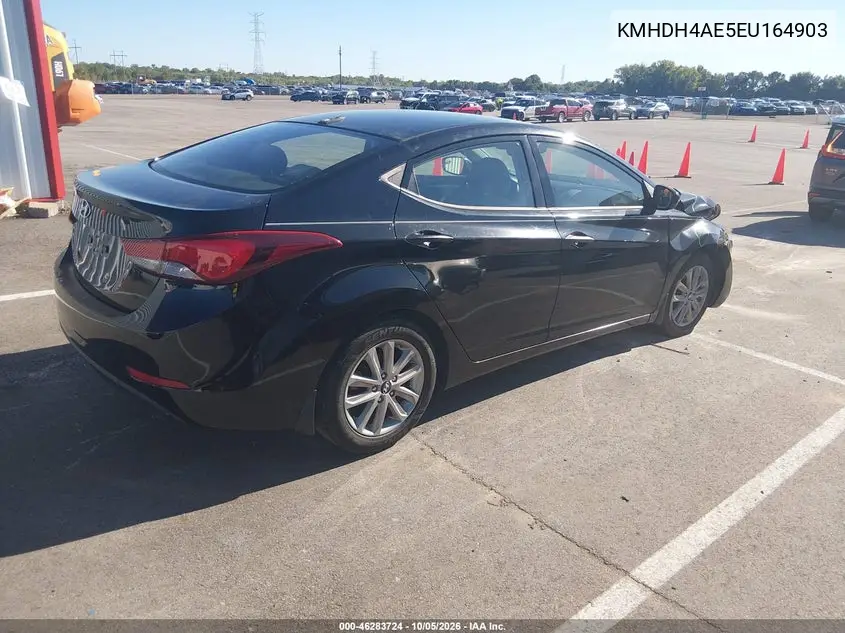 2014 HYUNDAI ELANTRA VIN KMHDH4AE5EU164903 — фото 4