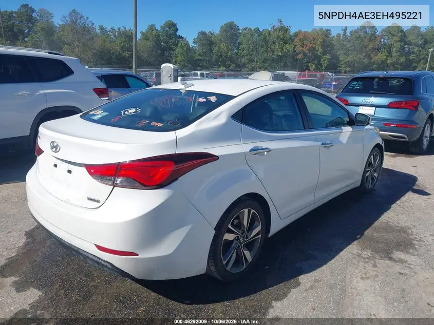 2014 HYUNDAI ELANTRA VIN 5NPDH4AE3EH495221 — фото 4