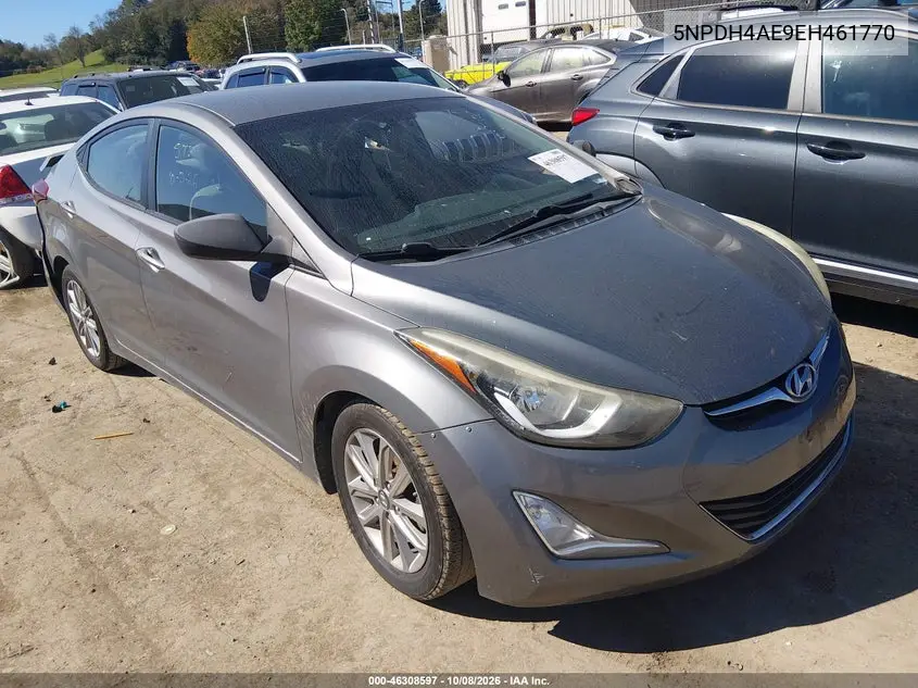 HYUNDAI ELANTRA 2014, VIN 5NPDH4AE9EH461770