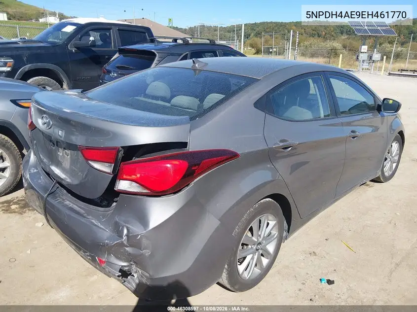 2014 HYUNDAI ELANTRA VIN 5NPDH4AE9EH461770 — фото 4