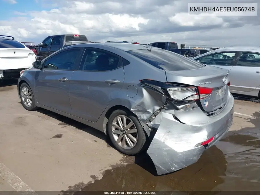 2014 HYUNDAI ELANTRA VIN KMHDH4AE5EU056748 — фото 3