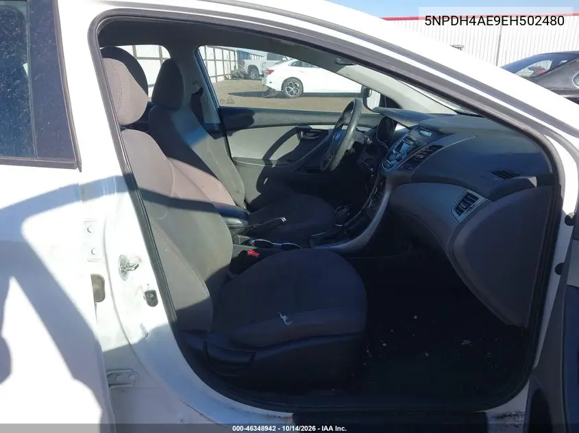 2014 HYUNDAI ELANTRA VIN 5NPDH4AE9EH502480 — фото 5