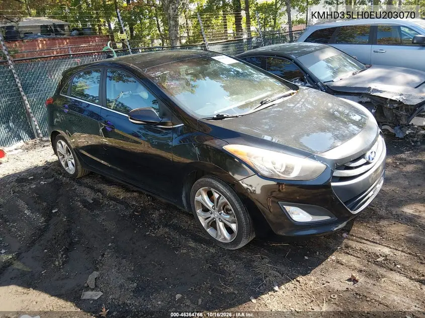 HYUNDAI ELANTRA 2014, VIN KMHD35LH0EU203070