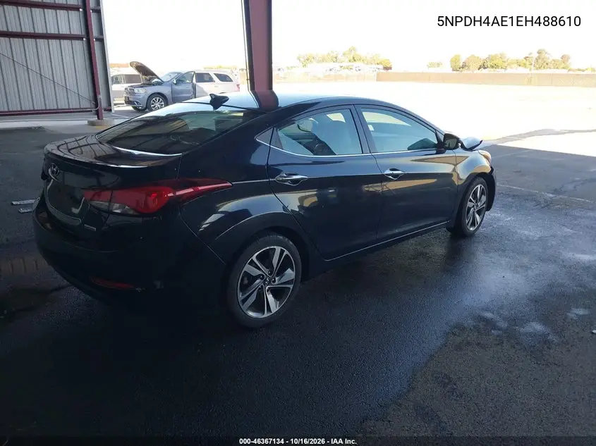 2014 HYUNDAI ELANTRA VIN 5NPDH4AE1EH488610 — фото 4
