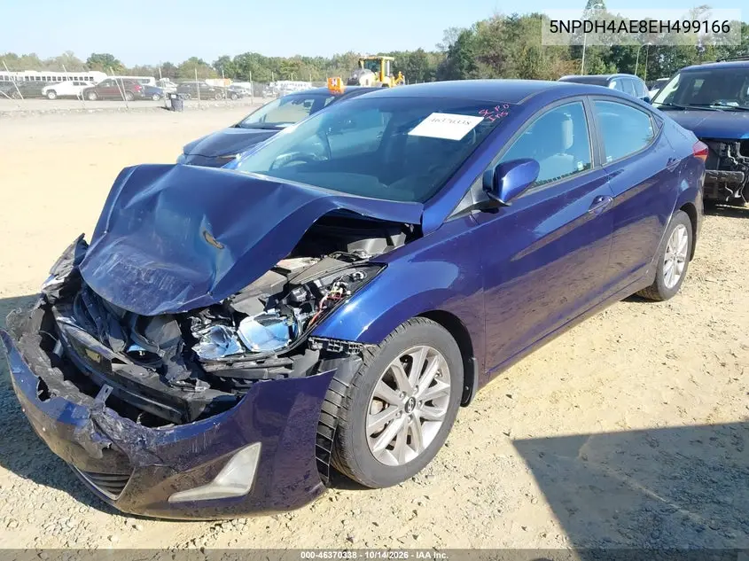2014 HYUNDAI ELANTRA VIN 5NPDH4AE8EH499166 — фото 2