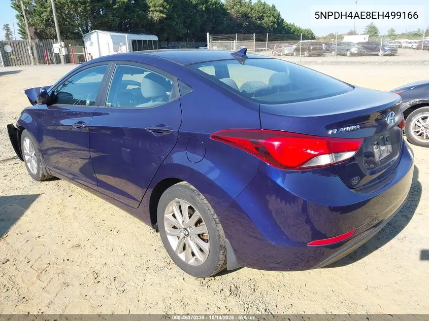 2014 HYUNDAI ELANTRA VIN 5NPDH4AE8EH499166 — фото 3