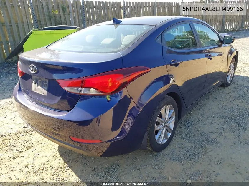 2014 HYUNDAI ELANTRA VIN 5NPDH4AE8EH499166 — фото 4