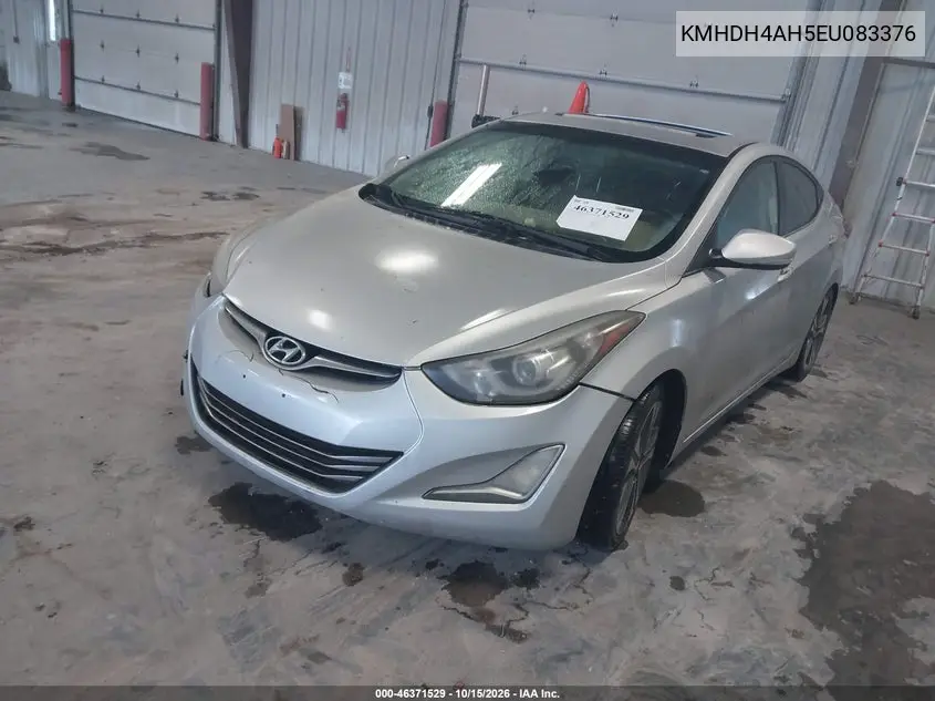 2014 HYUNDAI ELANTRA VIN KMHDH4AH5EU083376 — фото 2