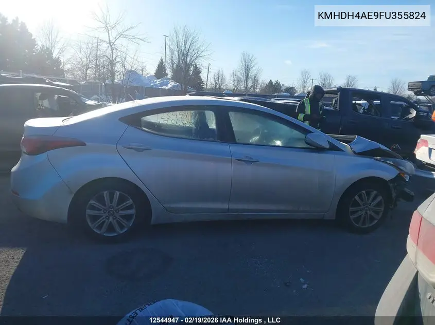 2015 HYUNDAI ELANTRA VIN KMHDH4AE9FU355824 — фото 14