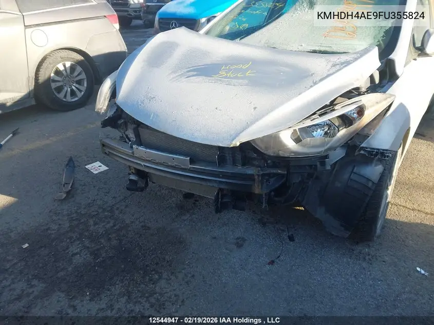2015 HYUNDAI ELANTRA VIN KMHDH4AE9FU355824 — фото 6