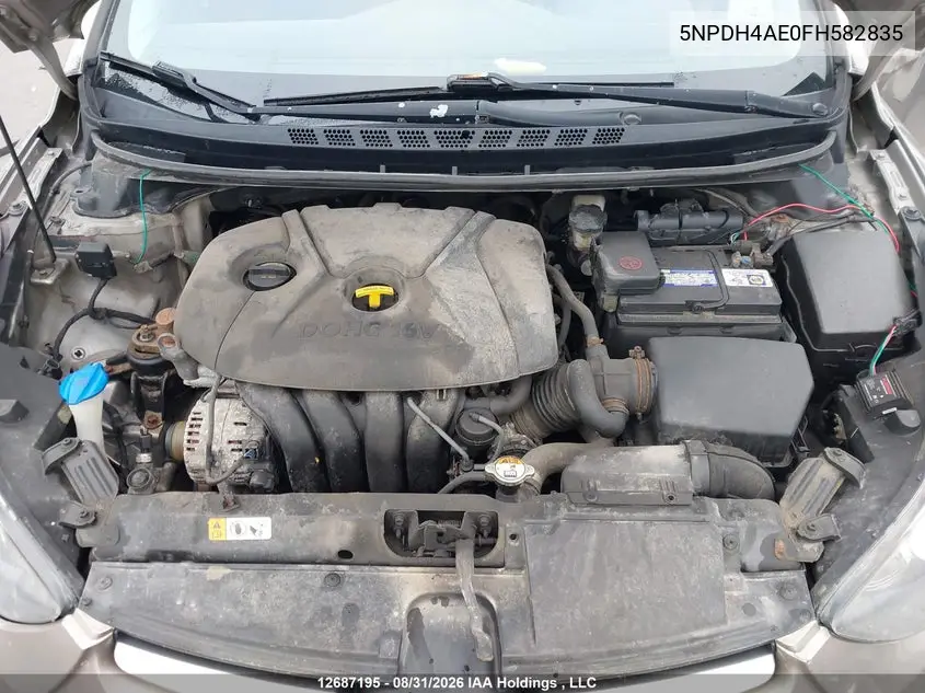 2015 HYUNDAI ELANTRA VIN 5NPDH4AE0FH582835 — фото 10