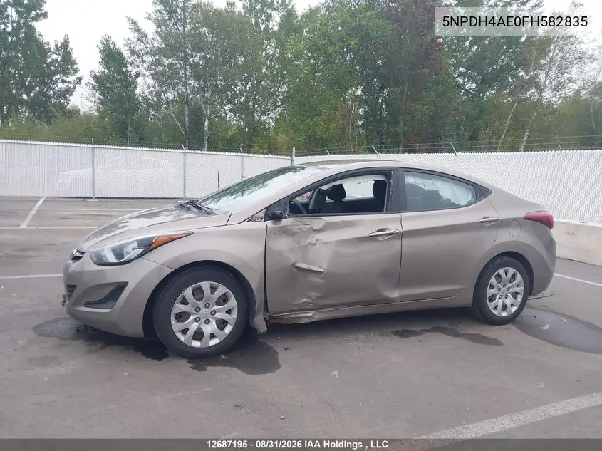 2015 HYUNDAI ELANTRA VIN 5NPDH4AE0FH582835 — фото 14