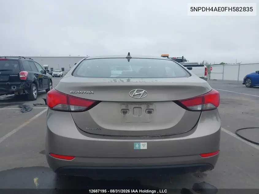 2015 HYUNDAI ELANTRA VIN 5NPDH4AE0FH582835 — фото 16