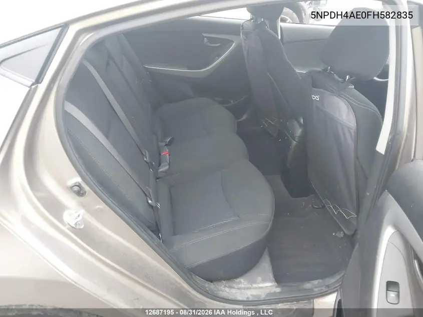 2015 HYUNDAI ELANTRA VIN 5NPDH4AE0FH582835 — фото 8