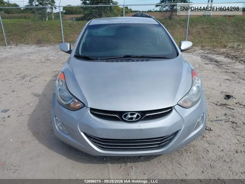 2015 HYUNDAI ELANTRA VIN 5NPDH4AE2FH604298 — фото 12