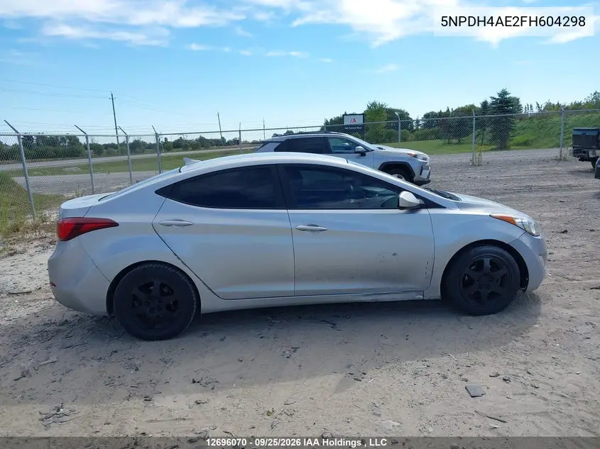 2015 HYUNDAI ELANTRA VIN 5NPDH4AE2FH604298 — фото 13