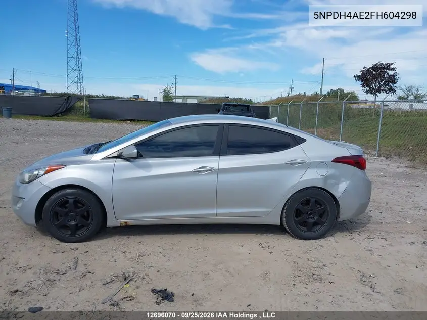 2015 HYUNDAI ELANTRA VIN 5NPDH4AE2FH604298 — фото 14