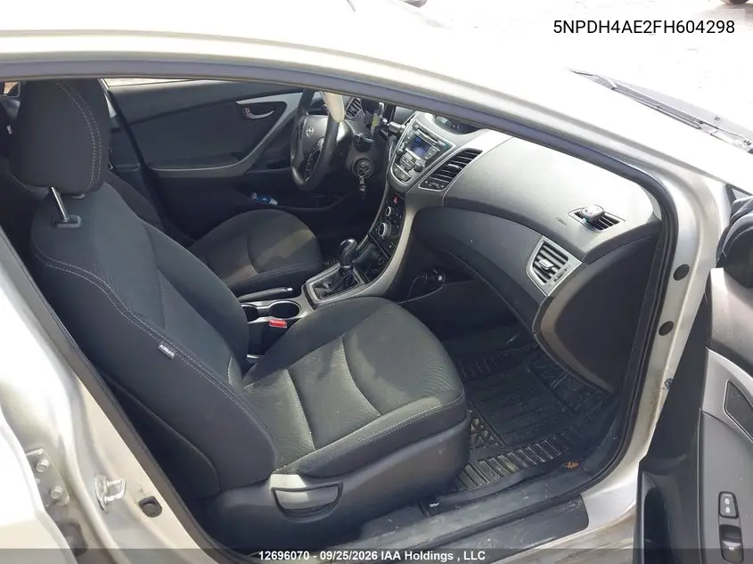 2015 HYUNDAI ELANTRA VIN 5NPDH4AE2FH604298 — фото 5