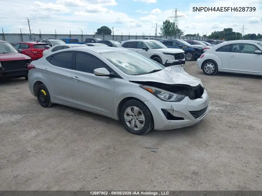 HYUNDAI ELANTRA 2015, VIN 5NPDH4AE5FH628739