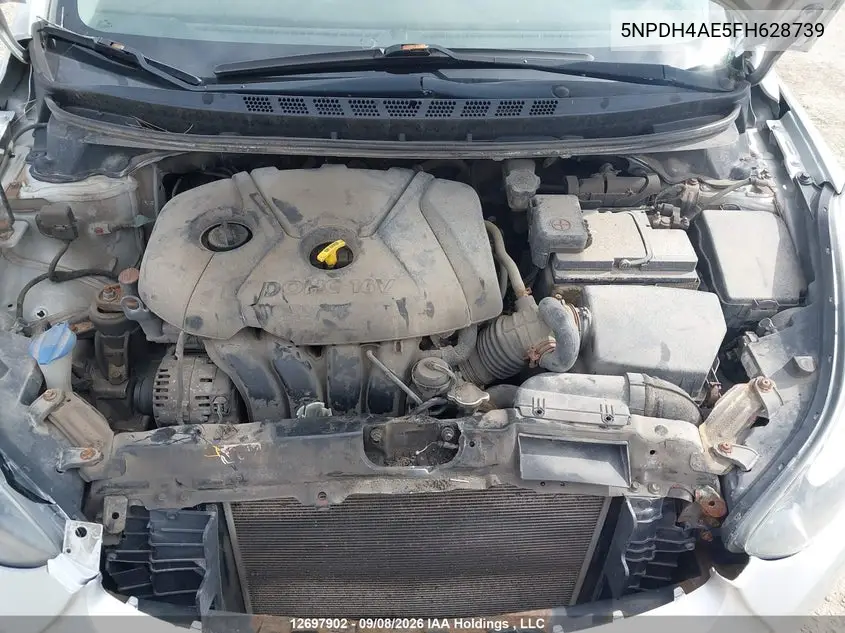 2015 HYUNDAI ELANTRA VIN 5NPDH4AE5FH628739 — фото 10