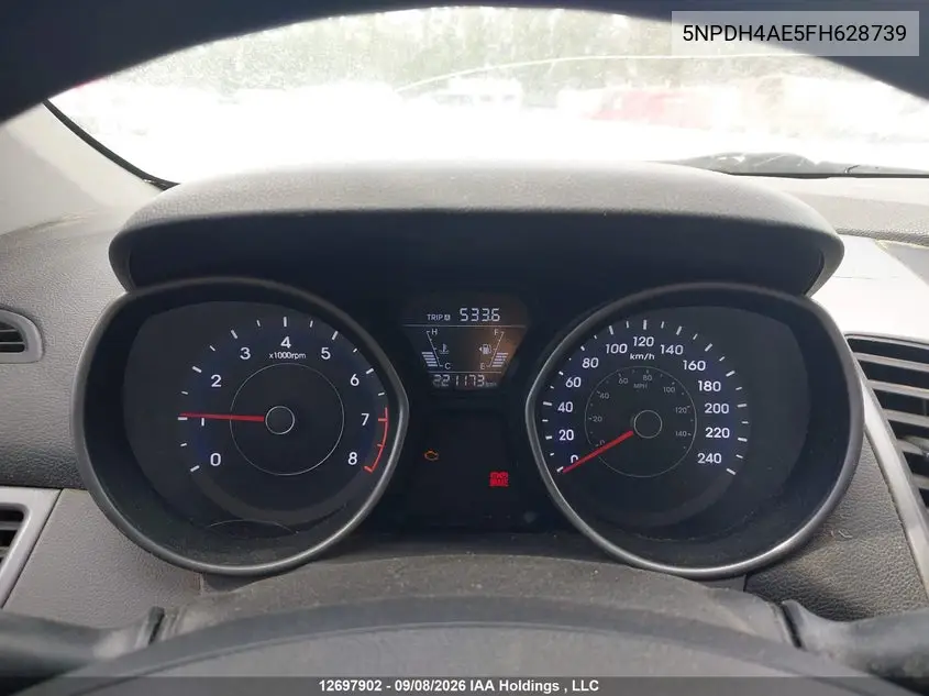 2015 HYUNDAI ELANTRA VIN 5NPDH4AE5FH628739 — фото 7
