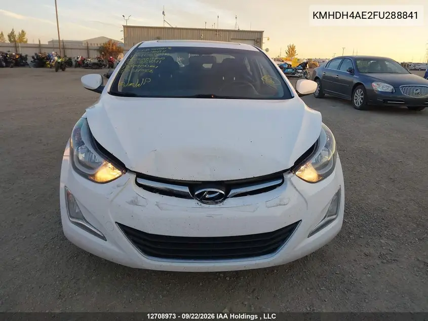2015 HYUNDAI ELANTRA VIN KMHDH4AE2FU288841 — фото 11