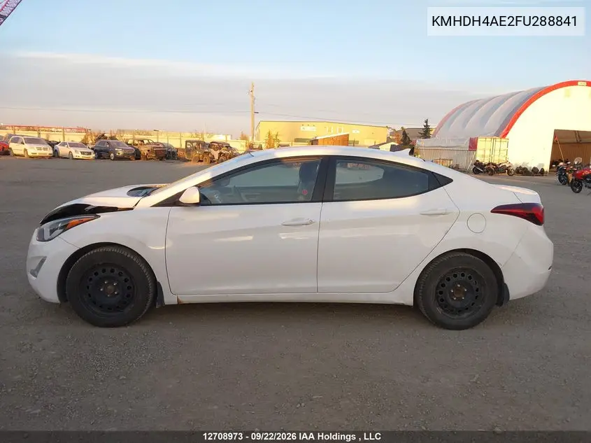 2015 HYUNDAI ELANTRA VIN KMHDH4AE2FU288841 — фото 13