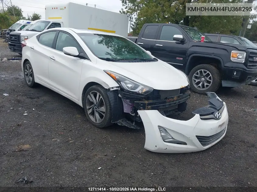HYUNDAI ELANTRA 2015, VIN KMHDH4AH4FU368295