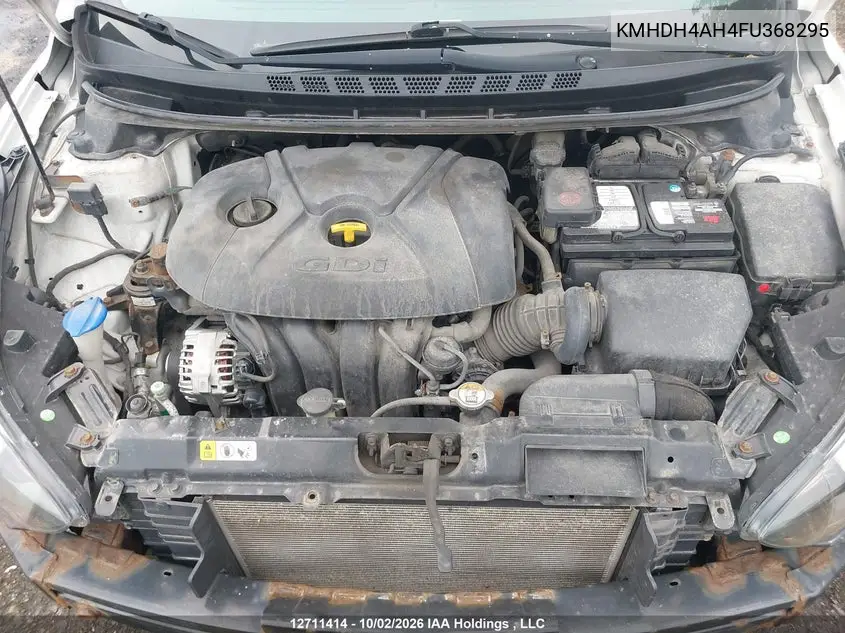 2015 HYUNDAI ELANTRA VIN KMHDH4AH4FU368295 — фото 10