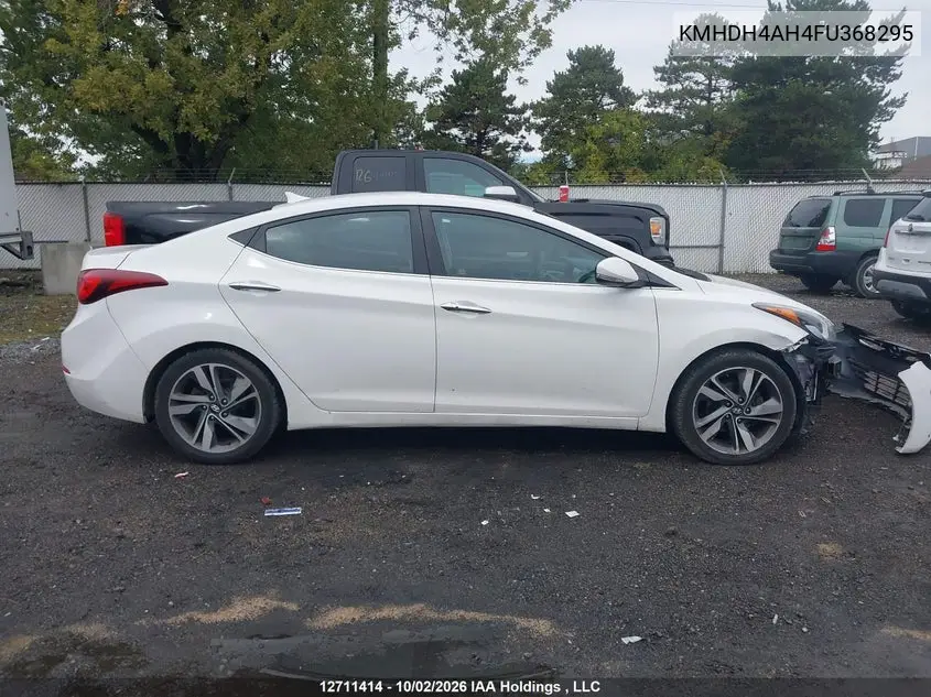 2015 HYUNDAI ELANTRA VIN KMHDH4AH4FU368295 — фото 14