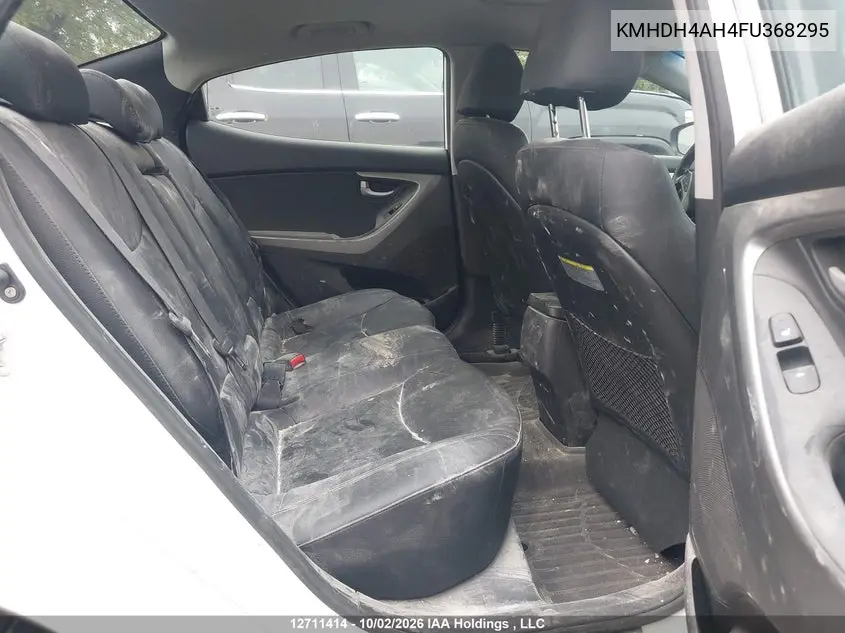 2015 HYUNDAI ELANTRA VIN KMHDH4AH4FU368295 — фото 8