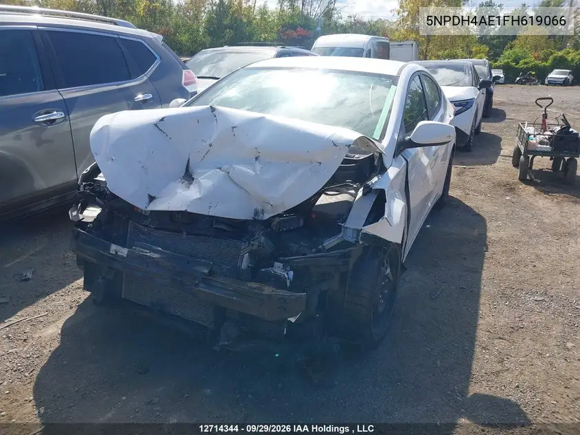 2015 HYUNDAI ELANTRA VIN 5NPDH4AE1FH619066 — фото 2