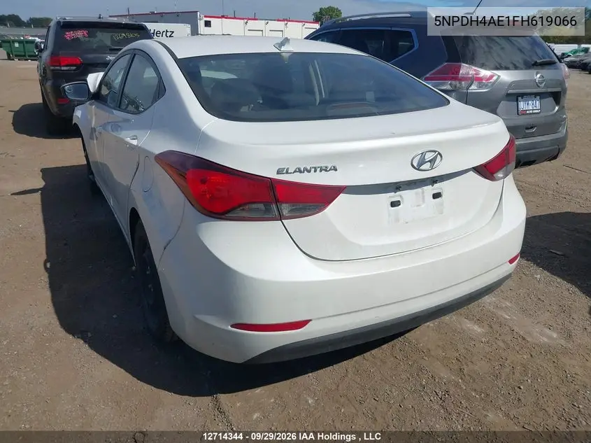 2015 HYUNDAI ELANTRA VIN 5NPDH4AE1FH619066 — фото 3