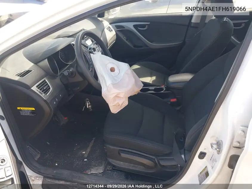 2015 HYUNDAI ELANTRA VIN 5NPDH4AE1FH619066 — фото 5