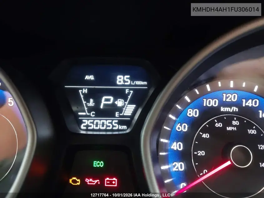 2015 HYUNDAI ELANTRA VIN KMHDH4AH1FU306014 — фото 16