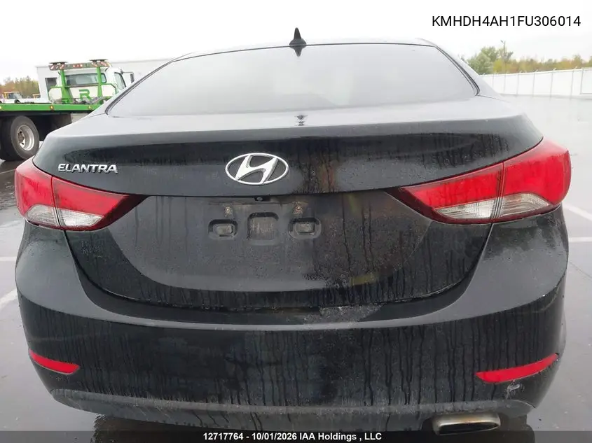2015 HYUNDAI ELANTRA VIN KMHDH4AH1FU306014 — фото 17