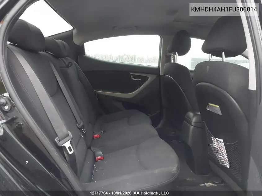 2015 HYUNDAI ELANTRA VIN KMHDH4AH1FU306014 — фото 8