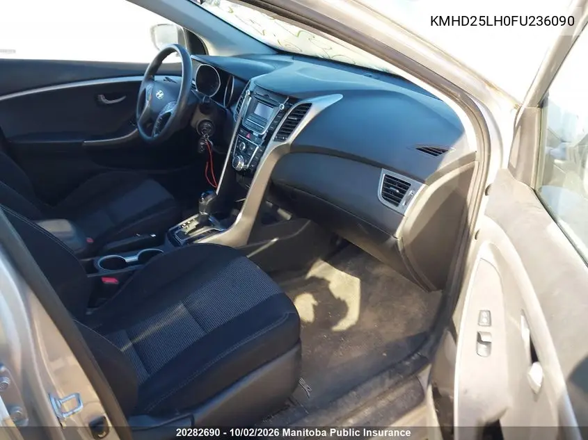2015 HYUNDAI ELANTRA VIN KMHD25LH0FU236090 — фото 5