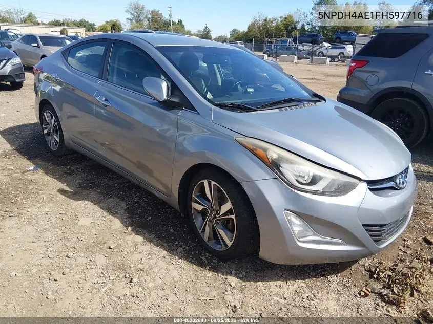 HYUNDAI ELANTRA 2015, VIN 5NPDH4AE1FH597716
