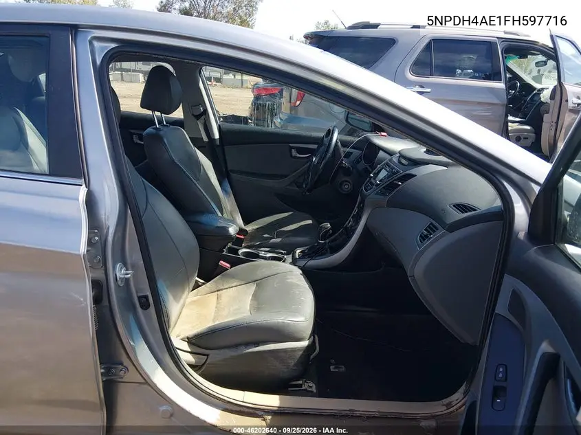2015 HYUNDAI ELANTRA VIN 5NPDH4AE1FH597716 — фото 5