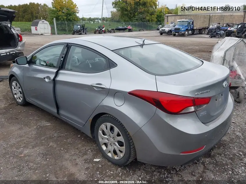 2015 HYUNDAI ELANTRA VIN 5NPDH4AE1FH589910 — фото 3