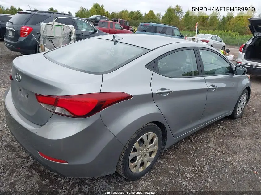 2015 HYUNDAI ELANTRA VIN 5NPDH4AE1FH589910 — фото 4