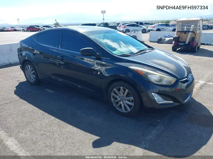 HYUNDAI ELANTRA 2015, VIN 5NPDH4AE9FH597334