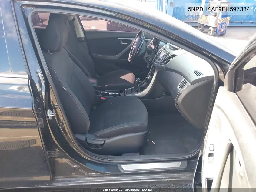 2015 HYUNDAI ELANTRA VIN 5NPDH4AE9FH597334 — фото 5