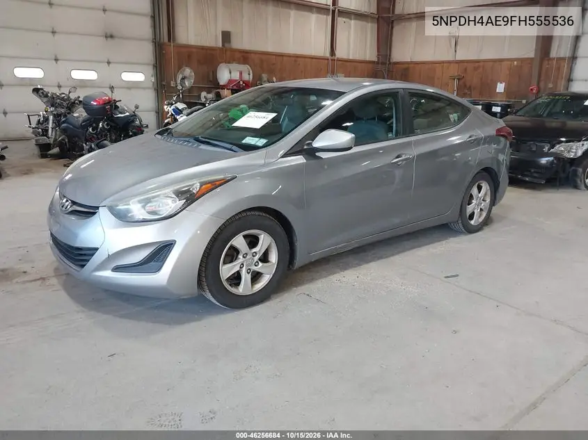 2015 HYUNDAI ELANTRA VIN 5NPDH4AE9FH555536 — фото 2