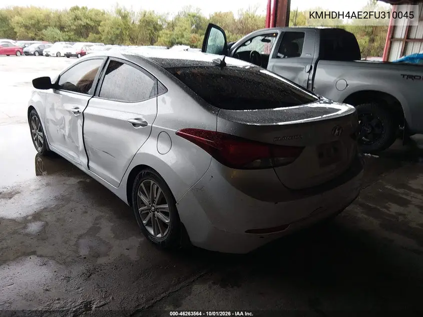 2015 HYUNDAI ELANTRA VIN KMHDH4AE2FU310045 — фото 3